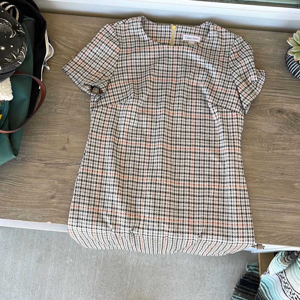 Calvin Klein Houndstooth Dress